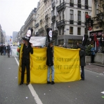 Manifestation  Bruxelles le 19 mars 2005 photo n56 